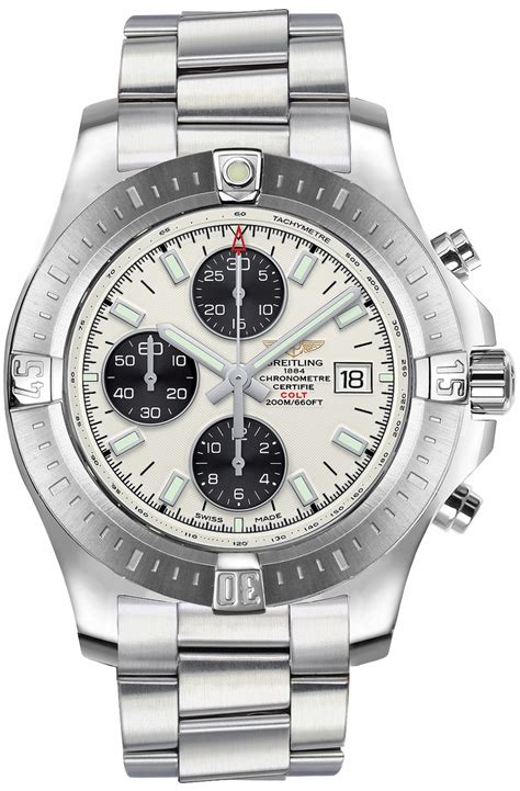 breitling a13388111g1a1|Breitling Colt Volcano Silver Dial Automatic Men..